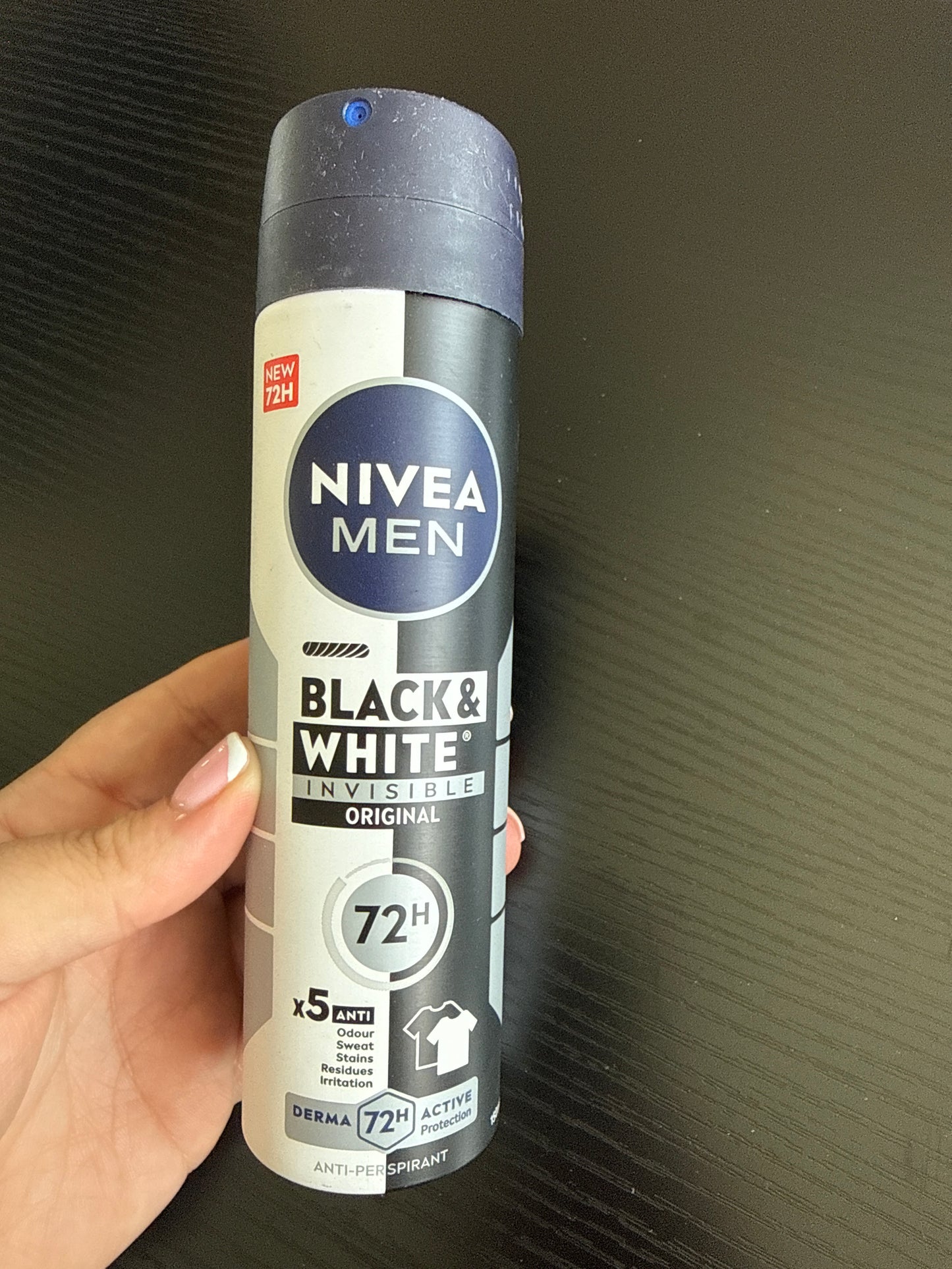 Nivea Antiperspirant Black&White Invisible Original Spray 150ml