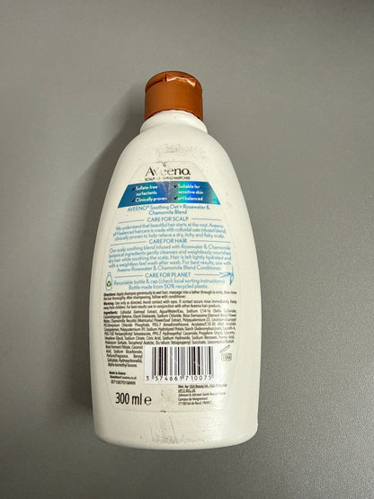 Aveeno Smoothing+ Rose Water & Chamomile Blend Shampoo 300ml