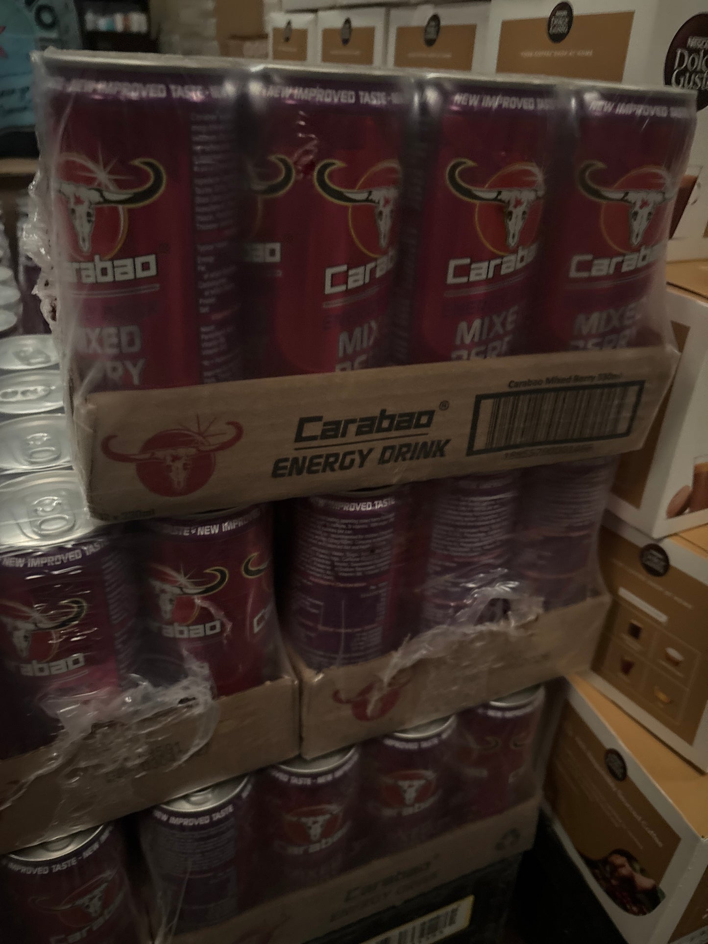 Carabao mixed berry energy drink 12pk