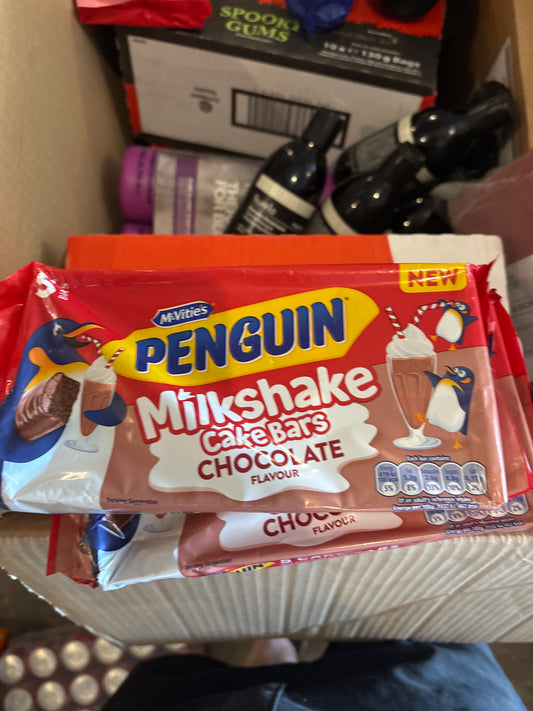 Penguin Milkshake Cake Bars - Chocolate