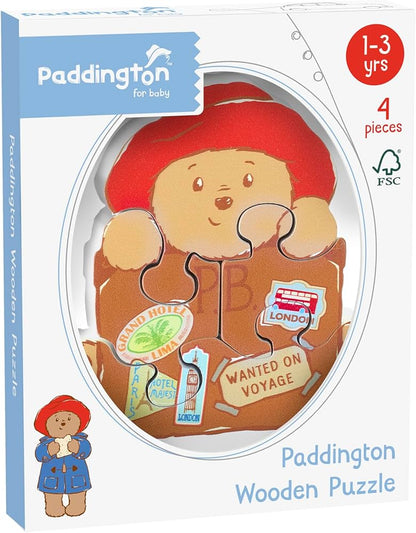 30 x Paddington Wooden Puzzle Orange Tree Toys 4piece
