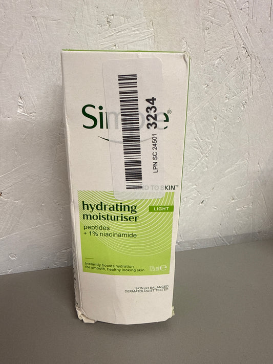 Simple - Hydrating moisturiser light - Peptides + 1% niacinamide