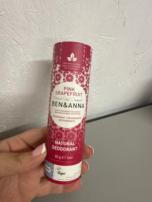 Ben Anna Natural Deodorant Pink Grapefruit