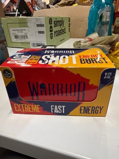 Pack of 12 Warrior Rage Energy Shot