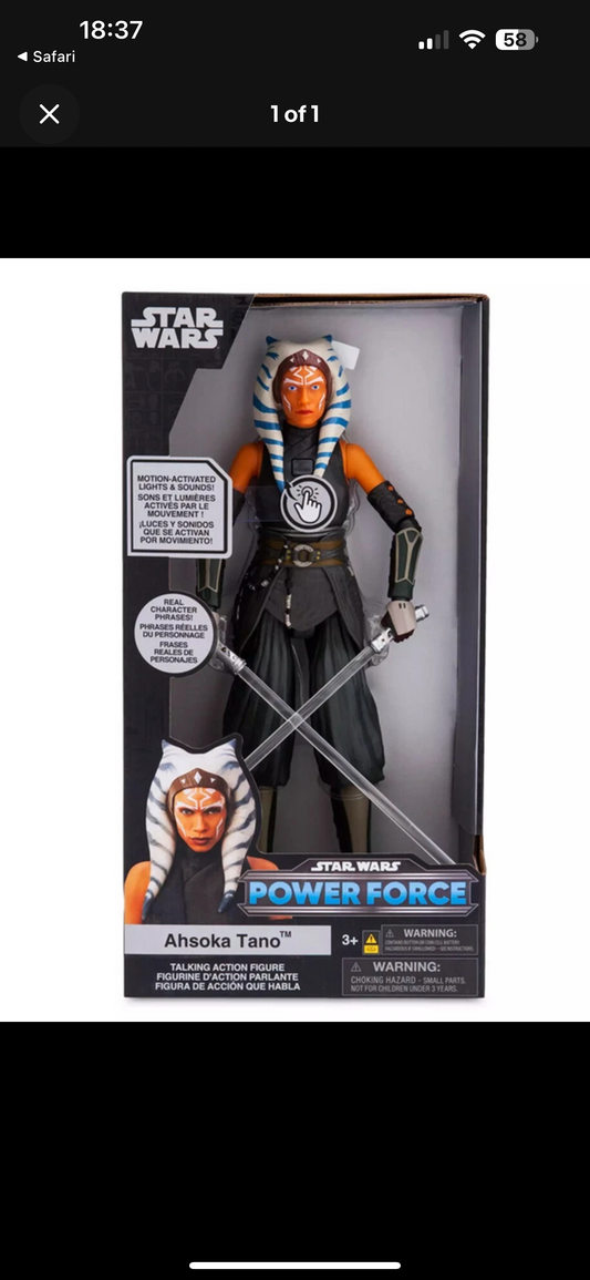 6 x Ashoka Tano 10” Disney Store Talking Figure