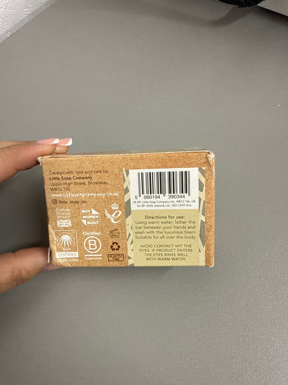 Little Soap Company Organic Bar Soap Unperfumed for Sensitive Skin