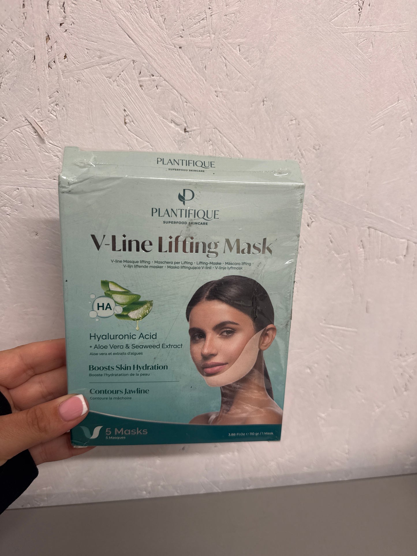 PLANTIFIQUE V-Line Face Lifting Chin Mask, 5 PCS