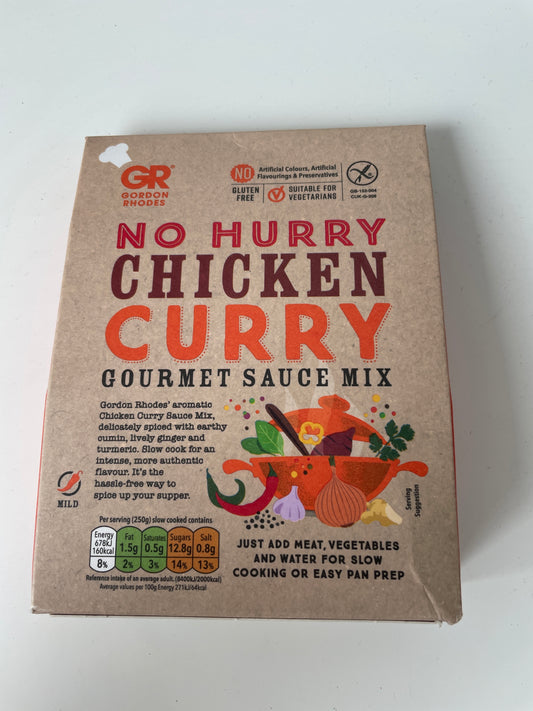 Gordon Rhodes - No hurry chicken curry gourmet sauce mix
