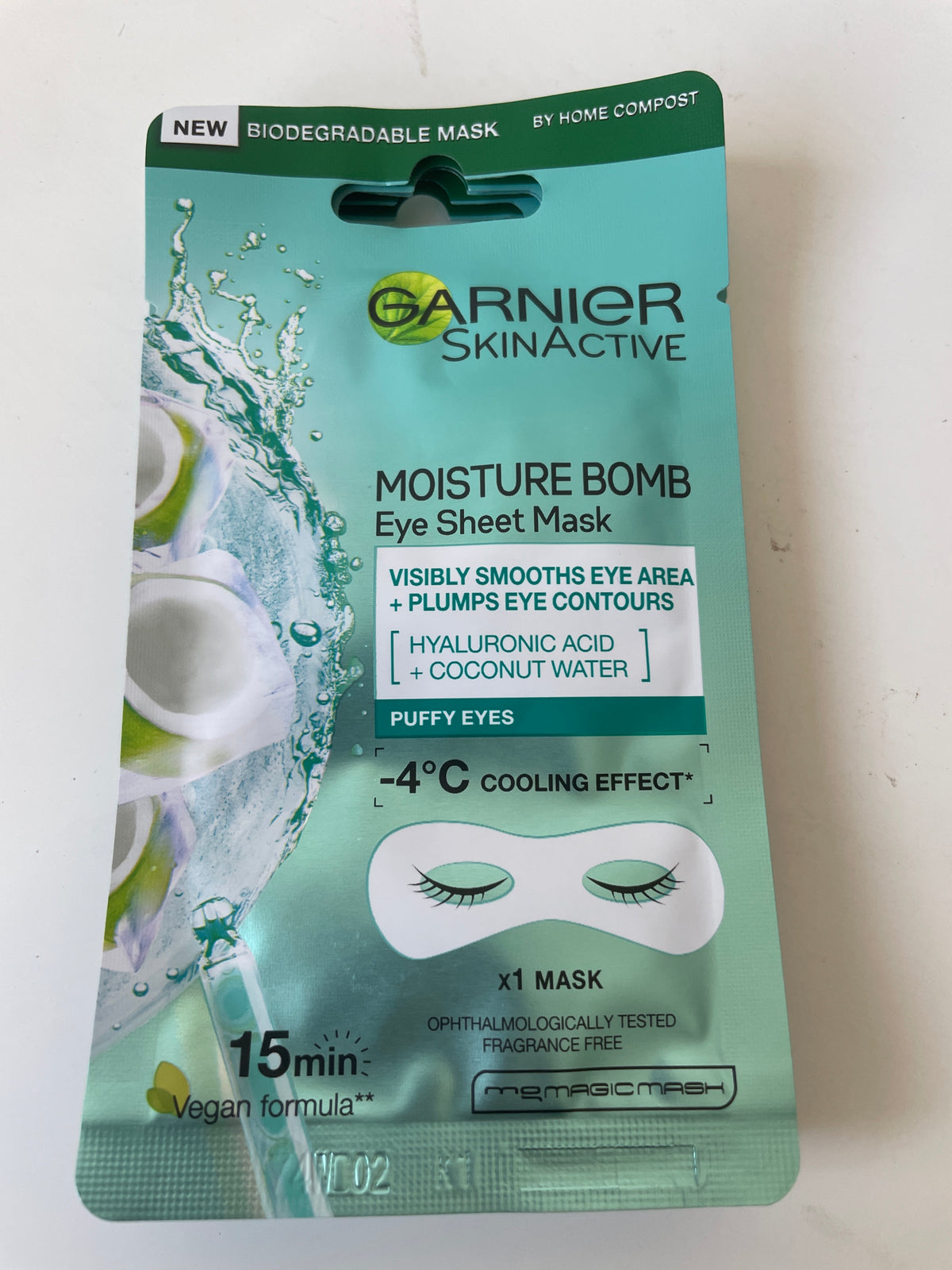 Garnier - Moisture Bomb Eye Sheet Mask Green Puffy Eyes
