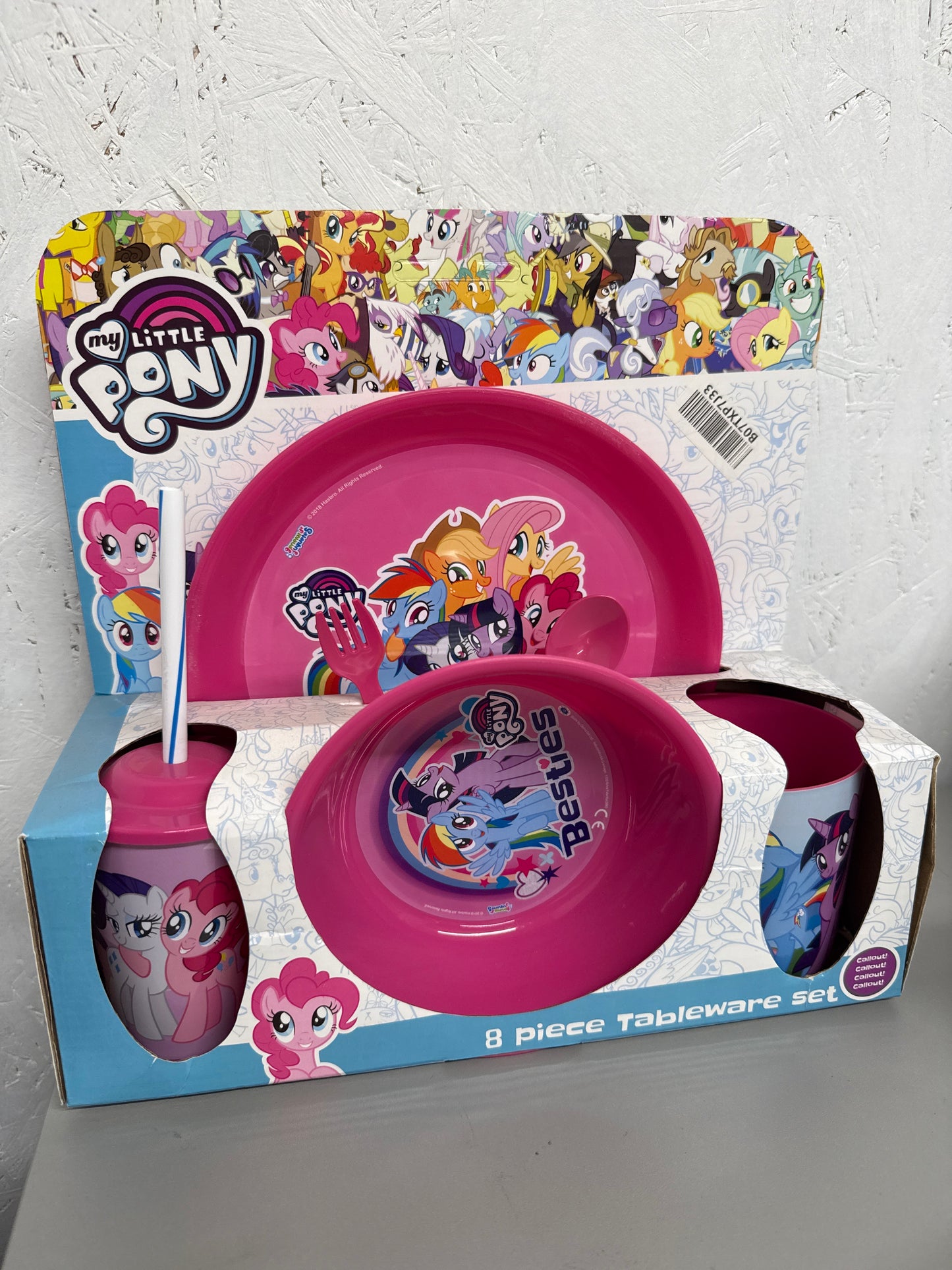 My Little Pony - 8 Piece Tablewear Set