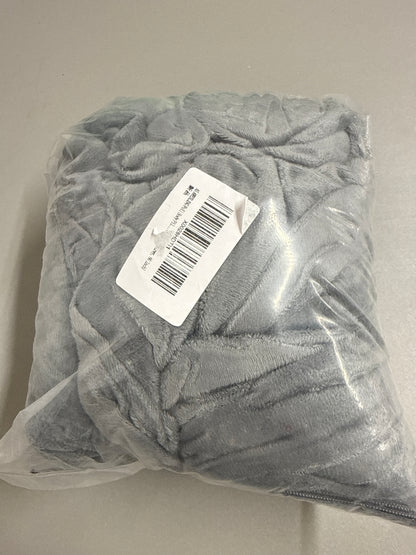 Full Body Pregnancy Pillowcase - Soft Velour Replacement Cover Only - Grey