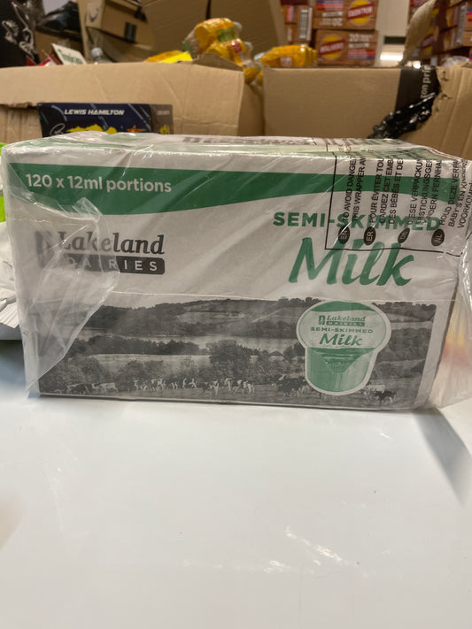 Lakeland Dairies - Semi Skimmed Milk (120x12ml Portions)