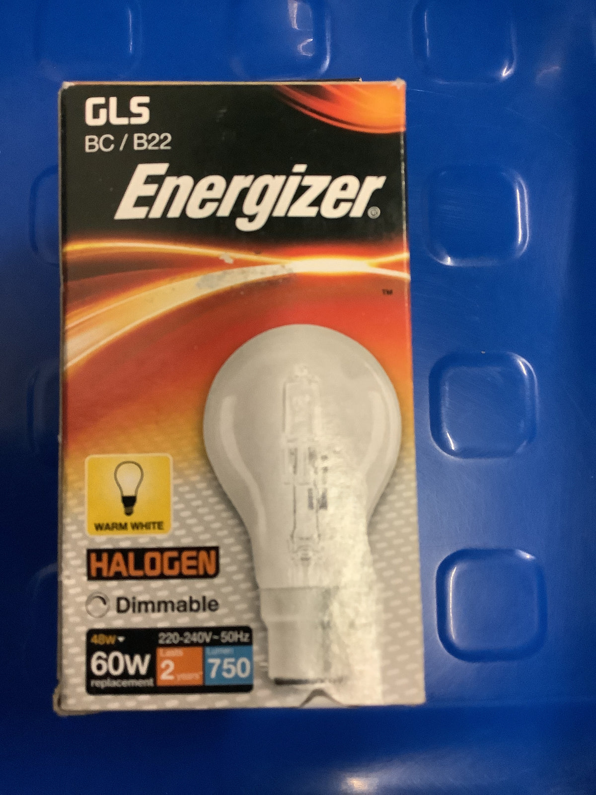 GLS Energizer B22 Halogen Dimmable bulb