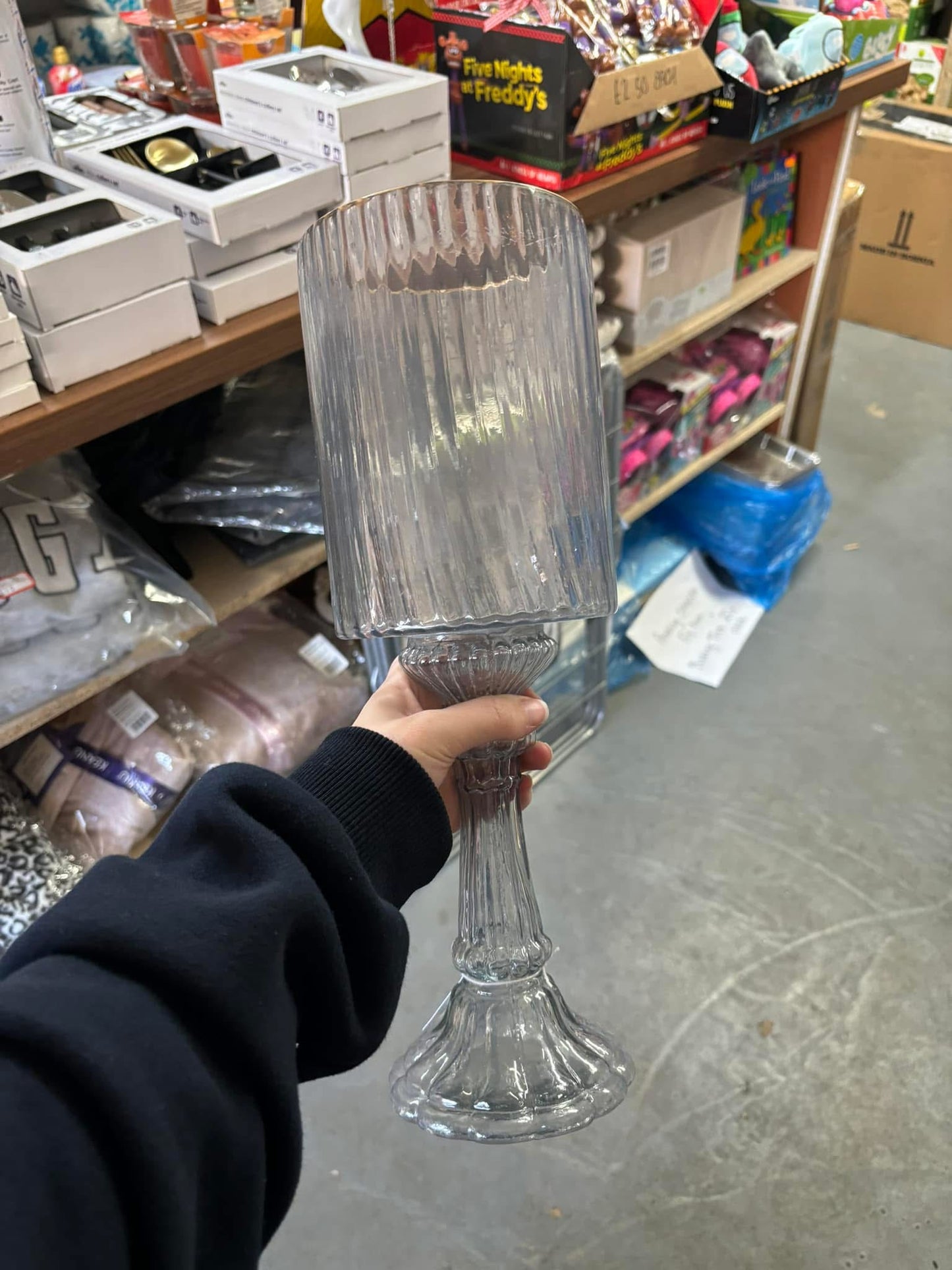 4 X BOXED CANDLE HOLDERS/VASE/GOBLET