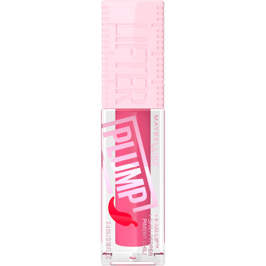 Maybelline New York, Lifter Plump Lip Gloss, Lasting Plump, Heated Formula with Hyaluronic