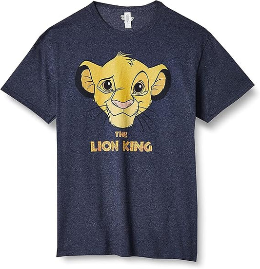 Disney Men's Lion King Simba Face Paint Graphic T-Shirt - SMALL