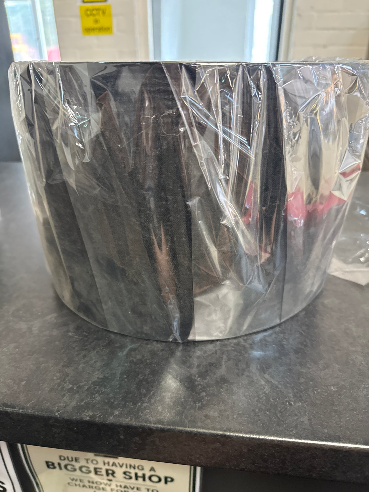 Large black light shade