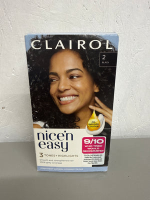 Clairol Nice'n Easy Crème Oil Infused Permanent Hair Dye - Shade: 2 Black