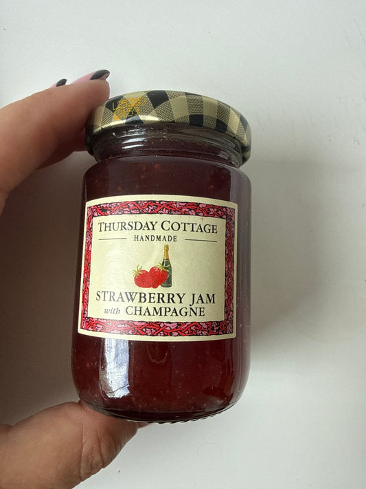 Thursday Cottage - Handmade strawberry jam with champagne 112g