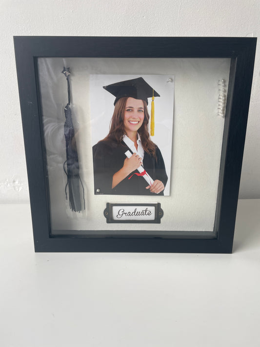 Black graduate photo frame