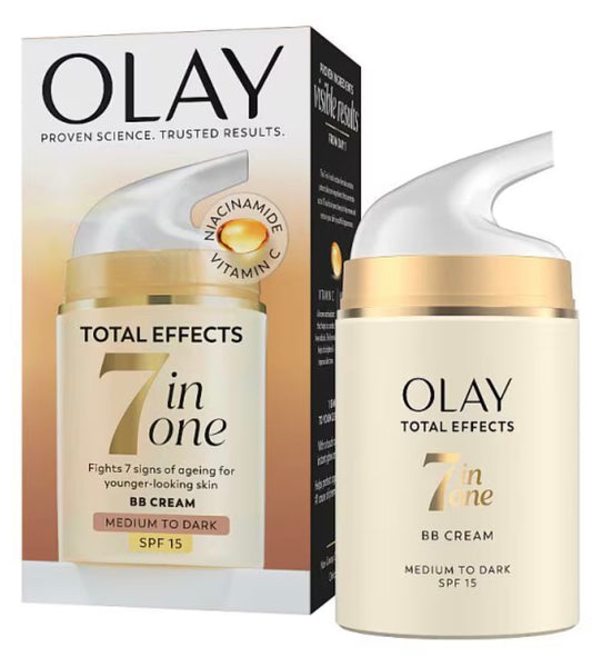 Olay Total Effects 7in1 BB Face Cream, Medium To Dark, 50ml