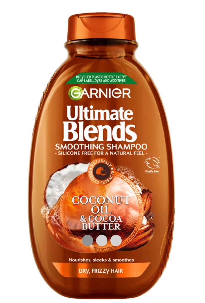 Garnier Ultimate Blends Coconut Oil & Cocoa Butter Smoothing and Nourishing Shampoo - 400ml