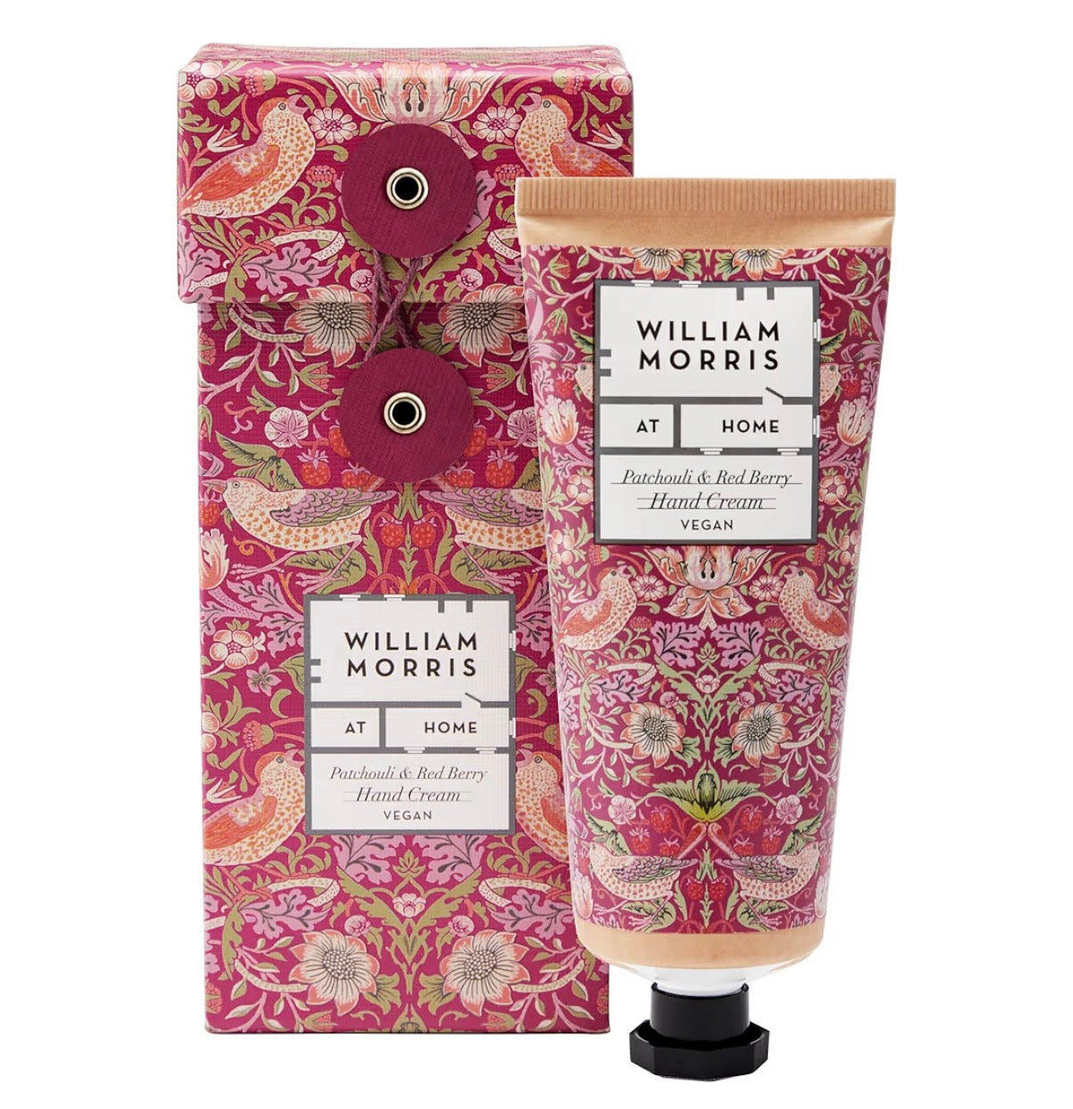 William Morris At Home Hand Cream - Patchouli and Red Berry - 100ml