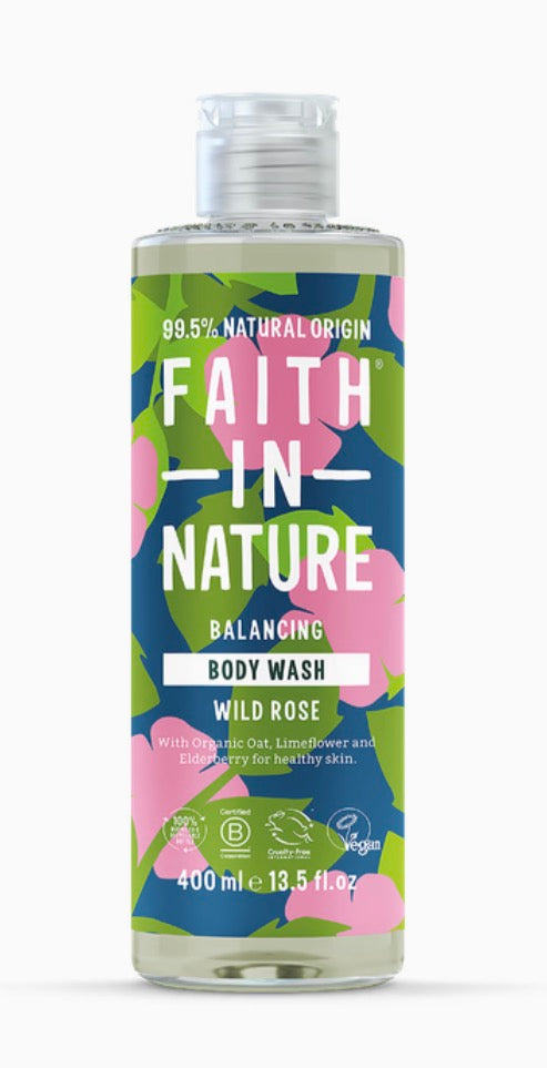 Faith In Nature Body Wash Wild Rose - 400ml