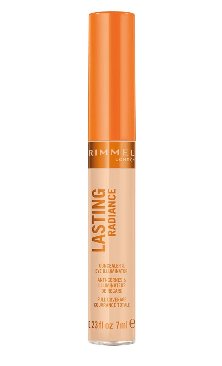 Rimmel Lasting Radiance Full Coverage Concealer and Eye Illuminator, 10 Ivory, 7ml