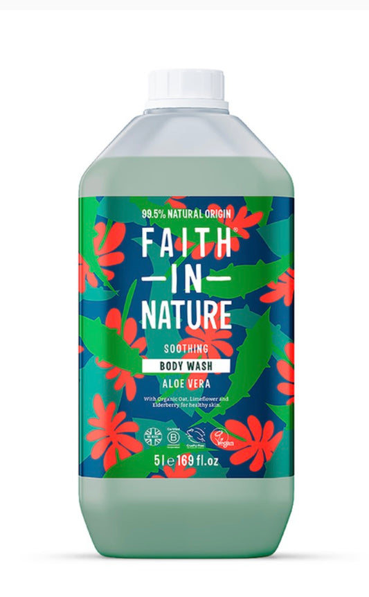 Faith In Nature Body Wash Aloe Vera - 5L