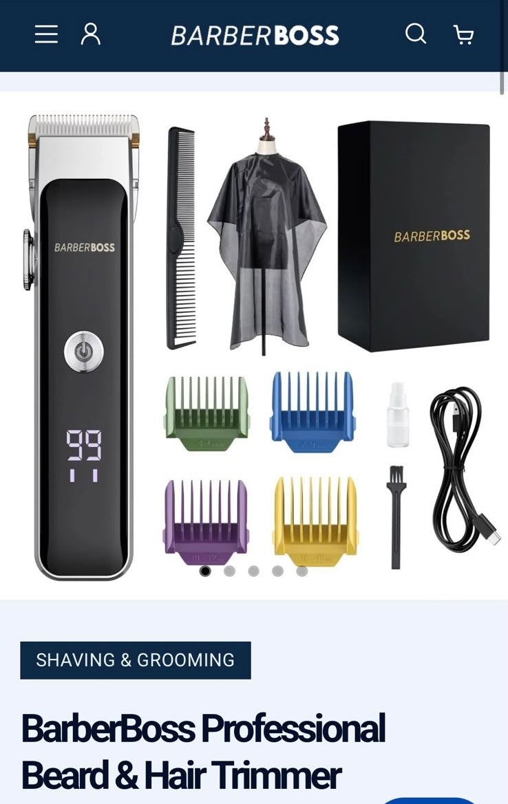 BarberBoss Professional Beard & Hair Trimmer
