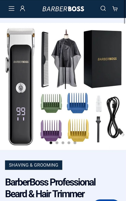 BarberBoss Professional Beard & Hair Trimmer