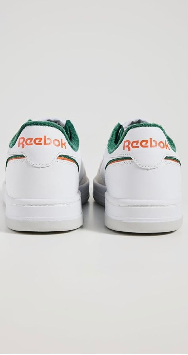Reebok Phase Court Unisex Trainer White/Green/Orange - Size: UK 3