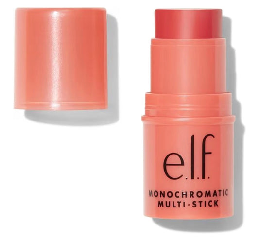 e.l.f. Monochromatic Multi Stick, Luxuriously Creamy & Blendable Colour, For Eyes, Lips & Cheeks - Shade: Glimmering Guava 5g