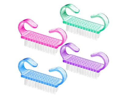 4Pcs Nail Cleaning Scrubbing Brush with Soft Bristles
