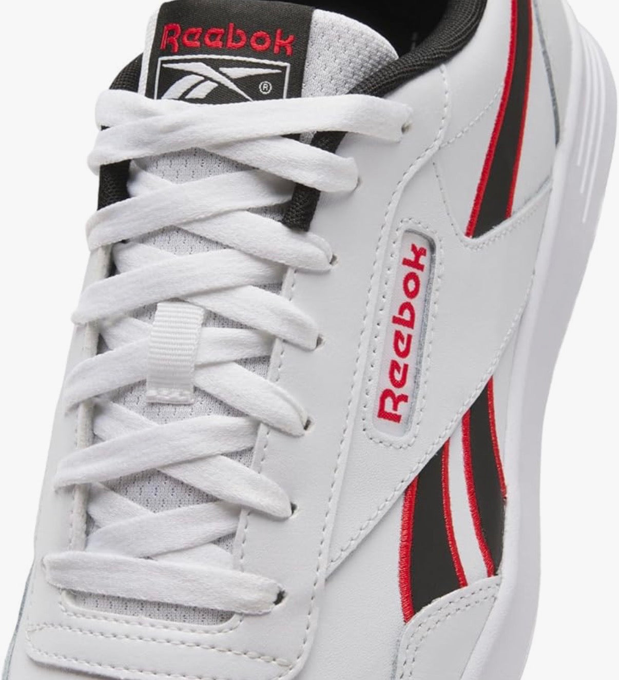 Reebok Unisex Reebok Court Advance Trainers White/Black/Red - Size: UK 2.5