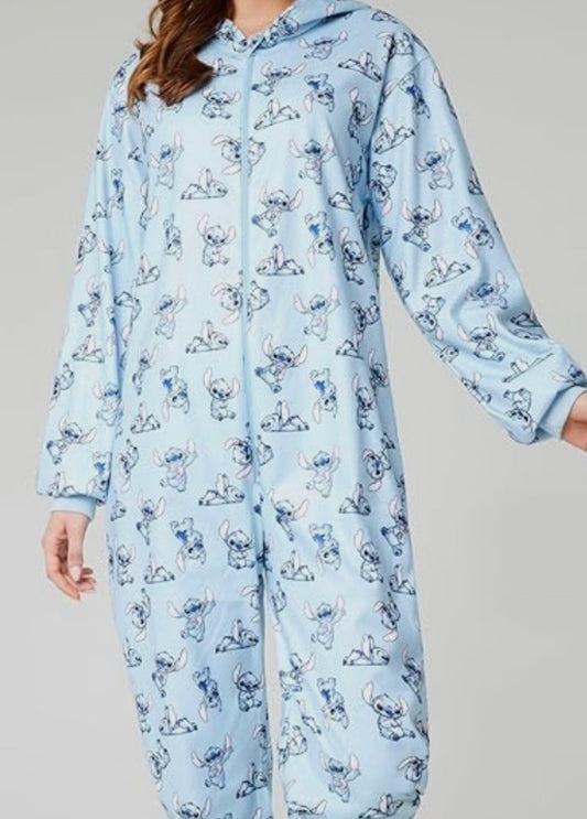 Disney - Stitch Blue Fleece Onesie Kids