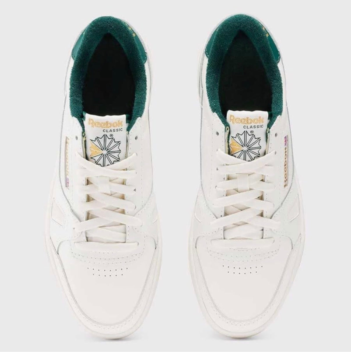 Reebok Unisex's Lt Court Sneaker - Chalk/Green Size: UK 2.5