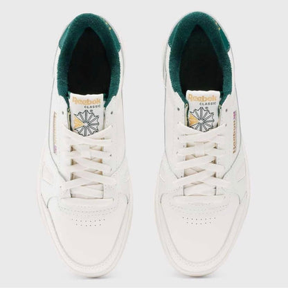 Reebok Unisex's Lt Court Sneaker - Chalk/Green Size: UK 2.5