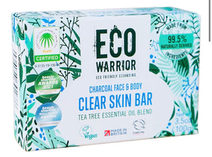 Eco Warrior Charcoal Clear Skin Soap Bar - 100g