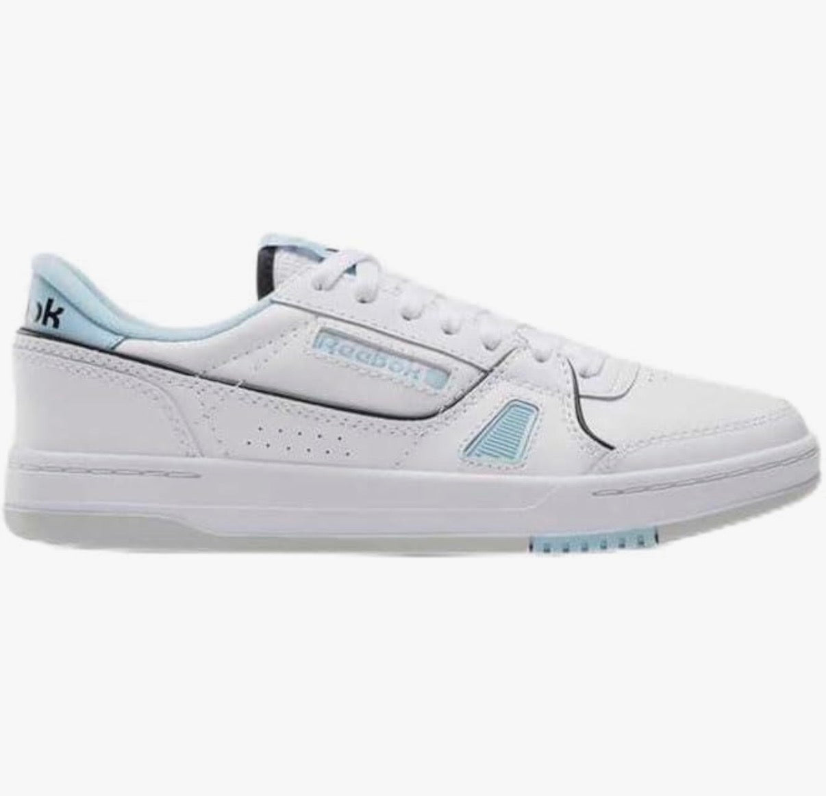 Reebok Unisex's Lt Court Sneaker - White/Blue/Black - Size: UK 4.5