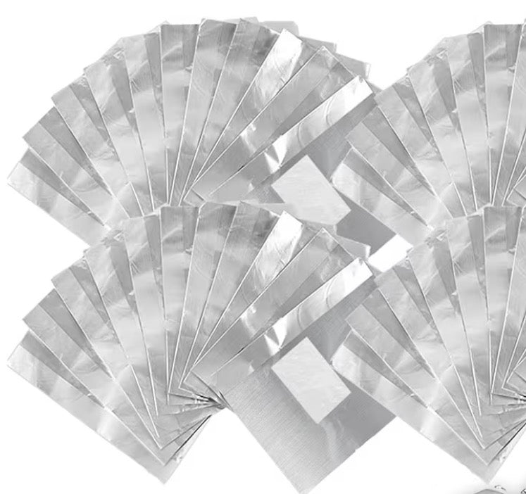 Pack of Foil Nail Wraps for Gel Polish Removal