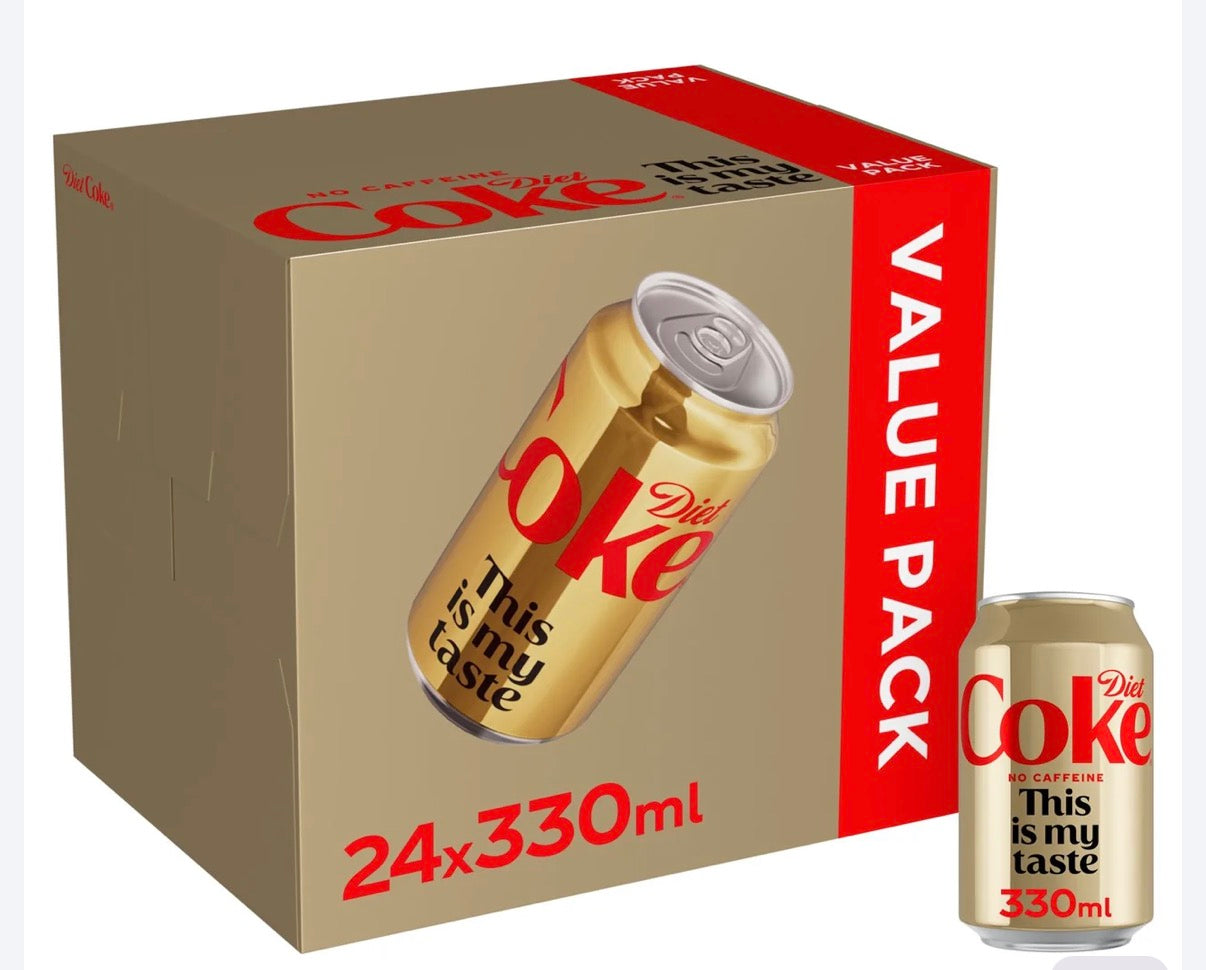 Diet Coke - Zero Caffeine - 24 pack