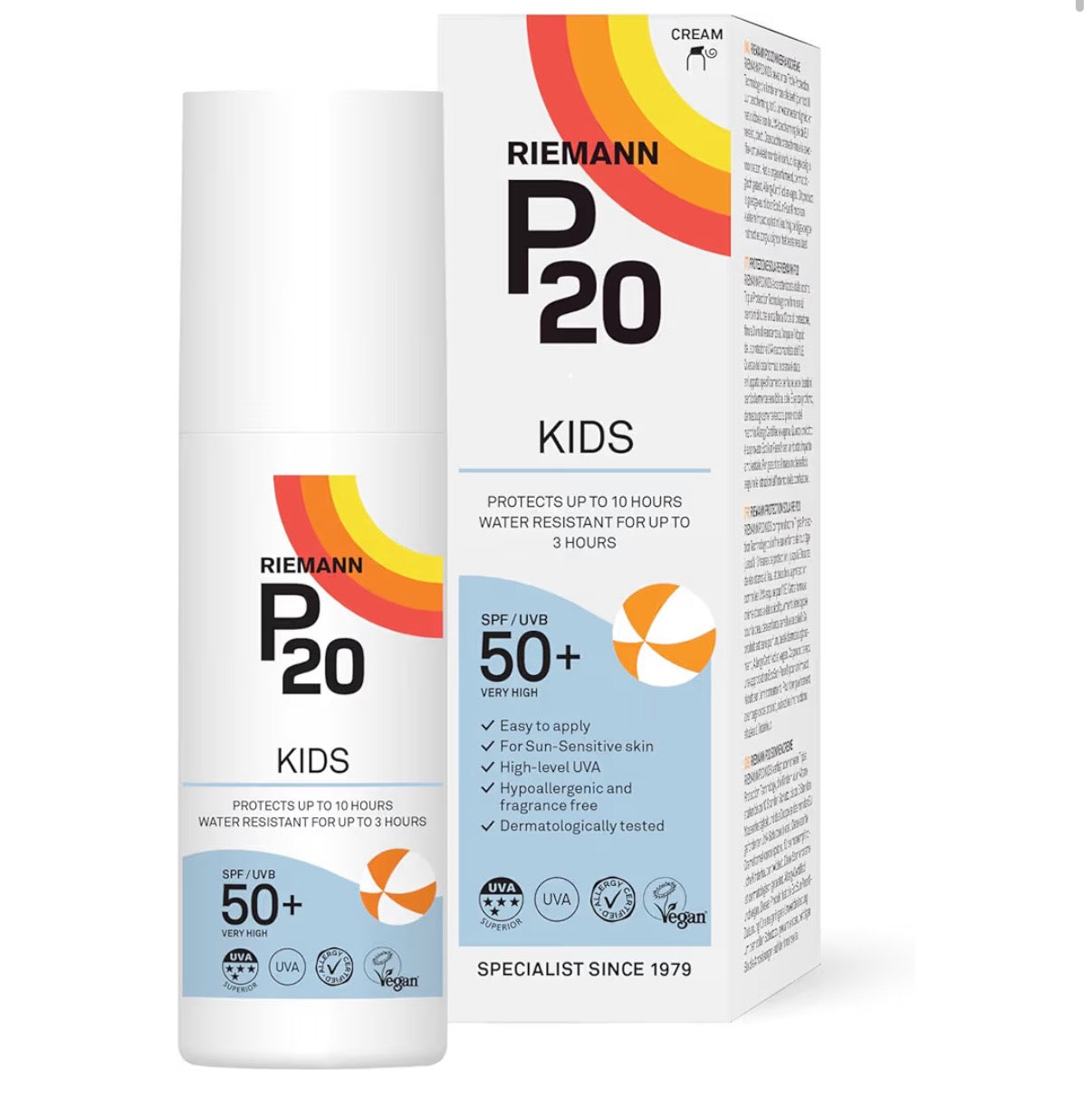 Riemann P20 Sun cream/lotion for Kids - SPF 50 - 200ml