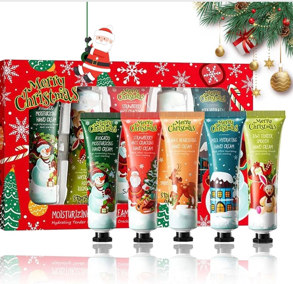 Christmas Hand Cream Gift Set – 5 x 30 ml