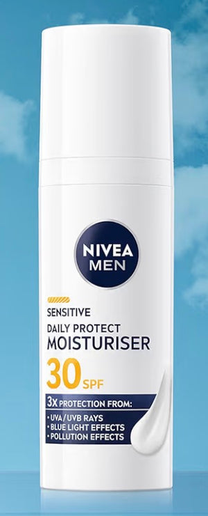 Nivea Men - Sensitive Daily Protect Moisturiser SPF 30 - 50ml