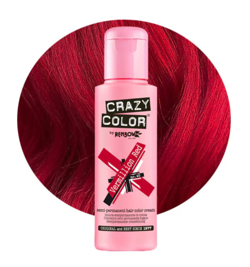 Crazy Color Semi Permanent - Shade: Vermillion Red