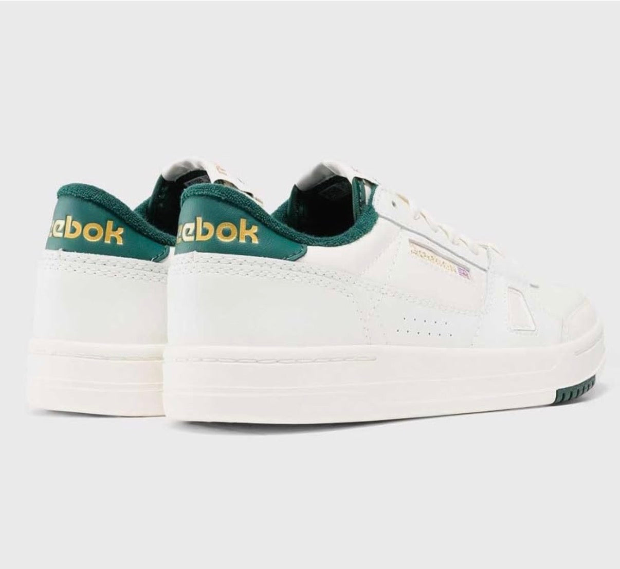 Reebok Unisex's Lt Court Sneaker - Chalk/Green Size: UK 2.5
