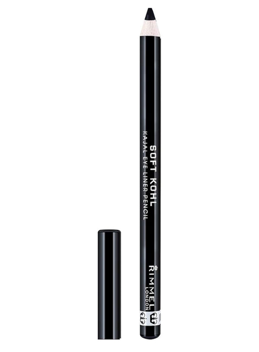 Rimmel London Soft Kohl Kajal Professional Eyeliner Pencil - Shade: Jet Black (Pack of 4)