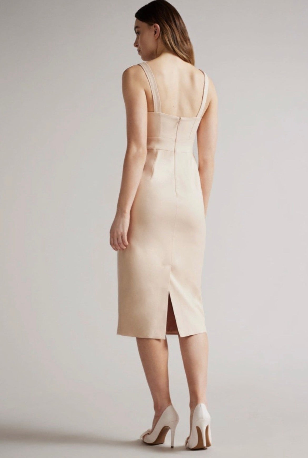Ted Baker - Klarika MIDI Length Body Con Dress - PL Pink - Size 2 (UK10)